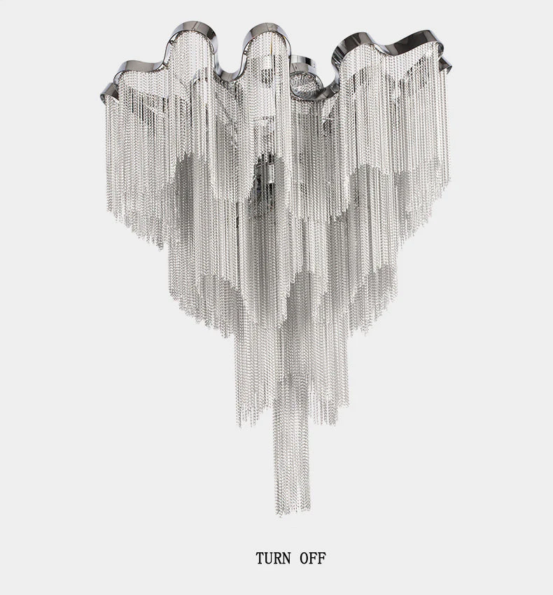 Tassel Aluminum Chain Ceiling Lighting - Image 6