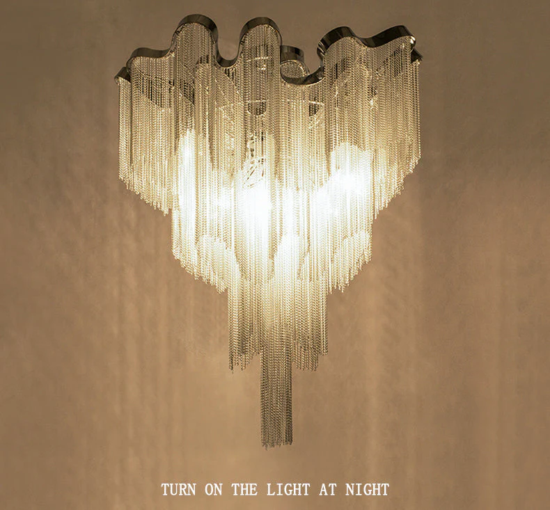 Tassel Aluminum Chain Ceiling Lighting - Image 8