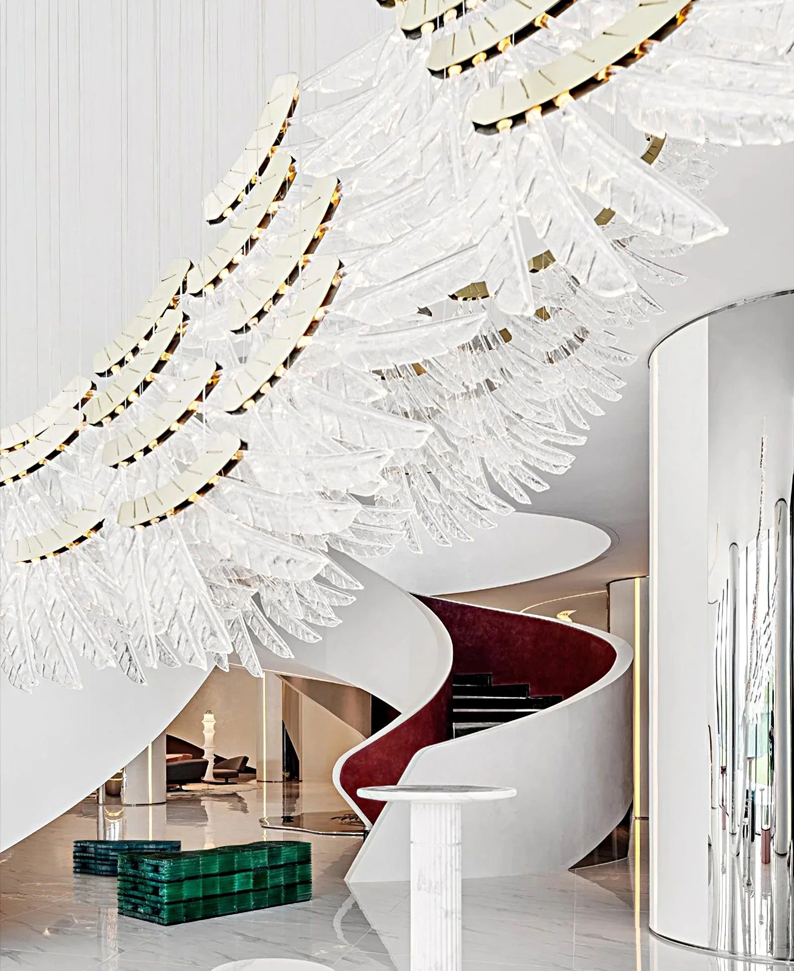 Tiered Palmette Chandelier - Image 10