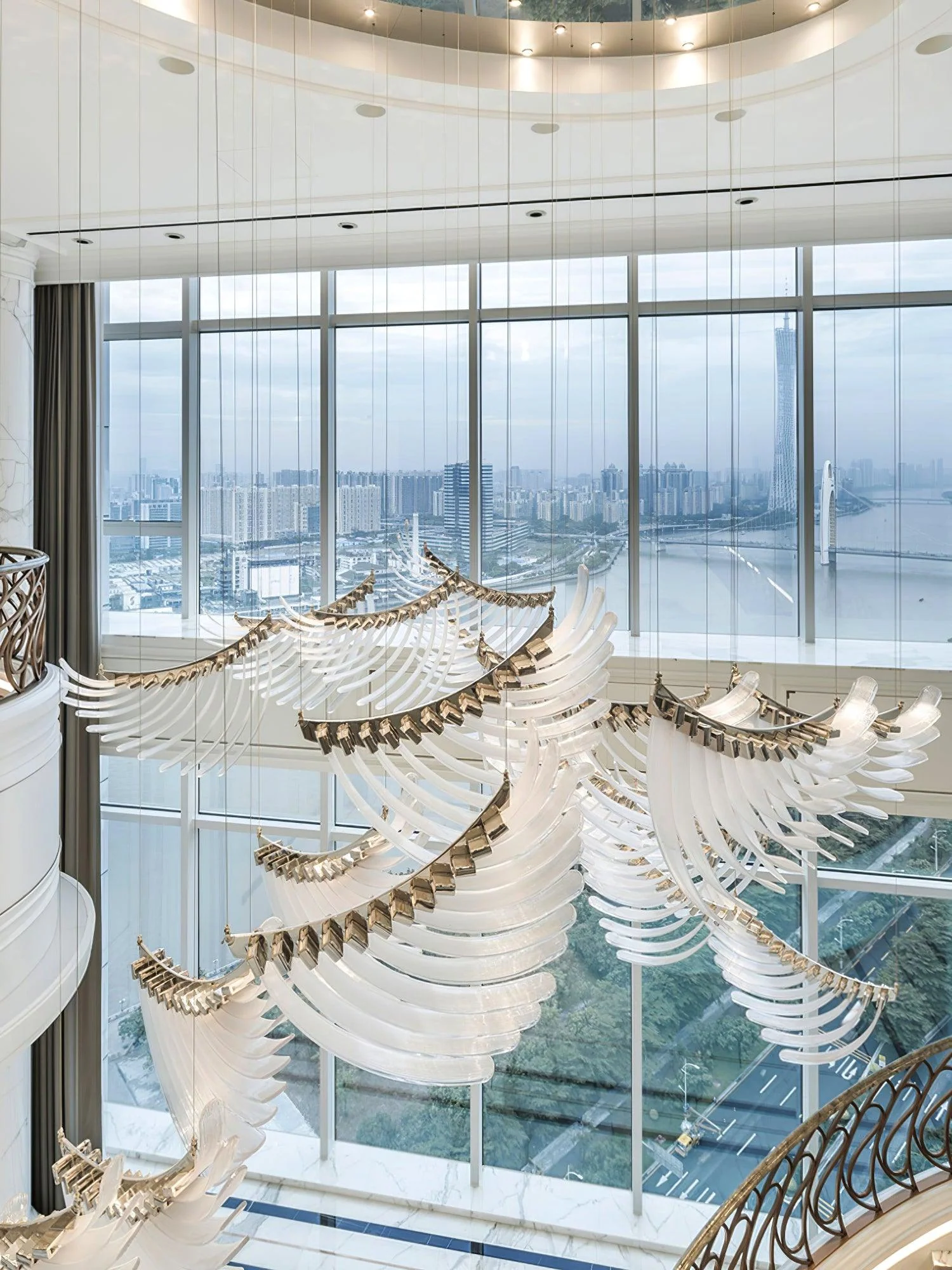 Tiered Palmette Chandelier - Image 8