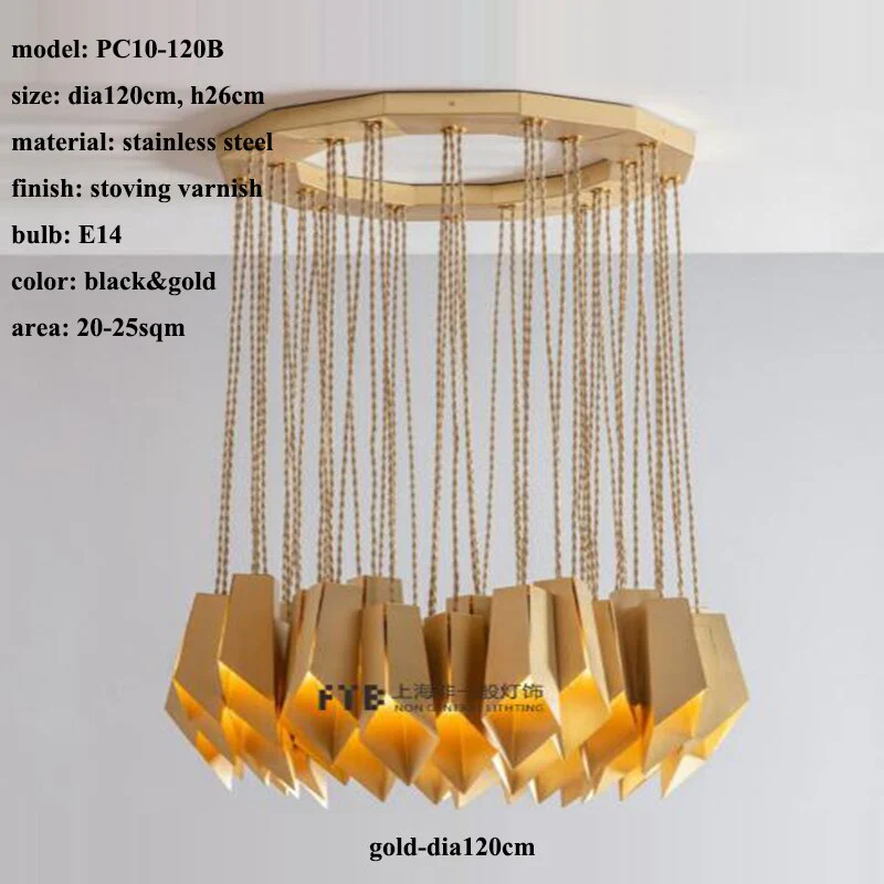 Bronze Fold Linear Chandelier - Image 12