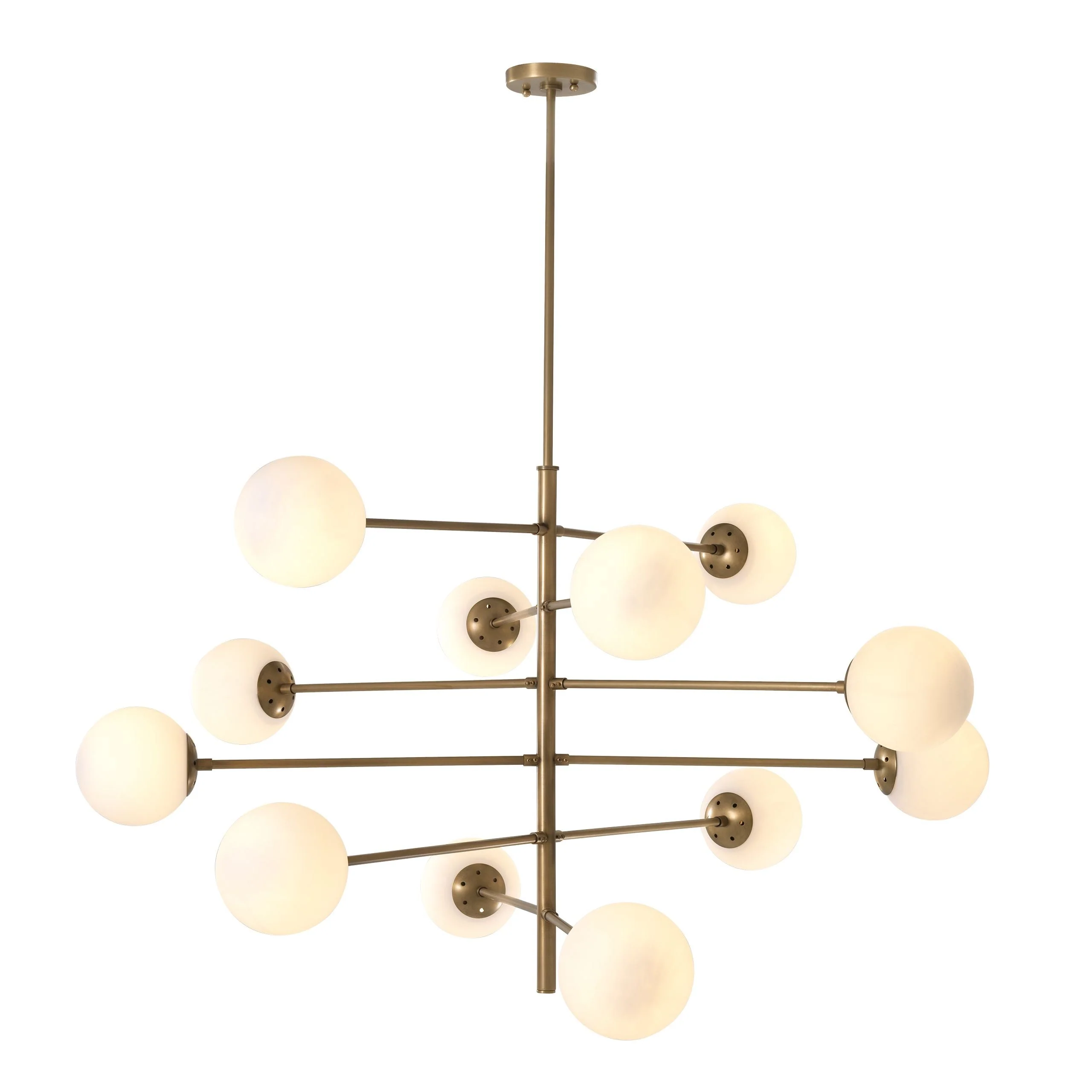 Tortora Modern Brass Chandelier