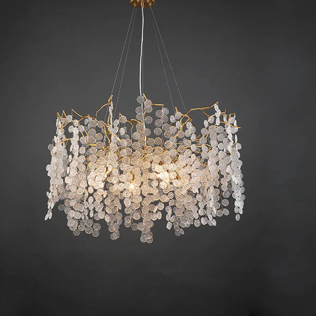 Tree Branch Chandelier Pendant Lighting Round Ceiling Light 31.5" D - Image 6