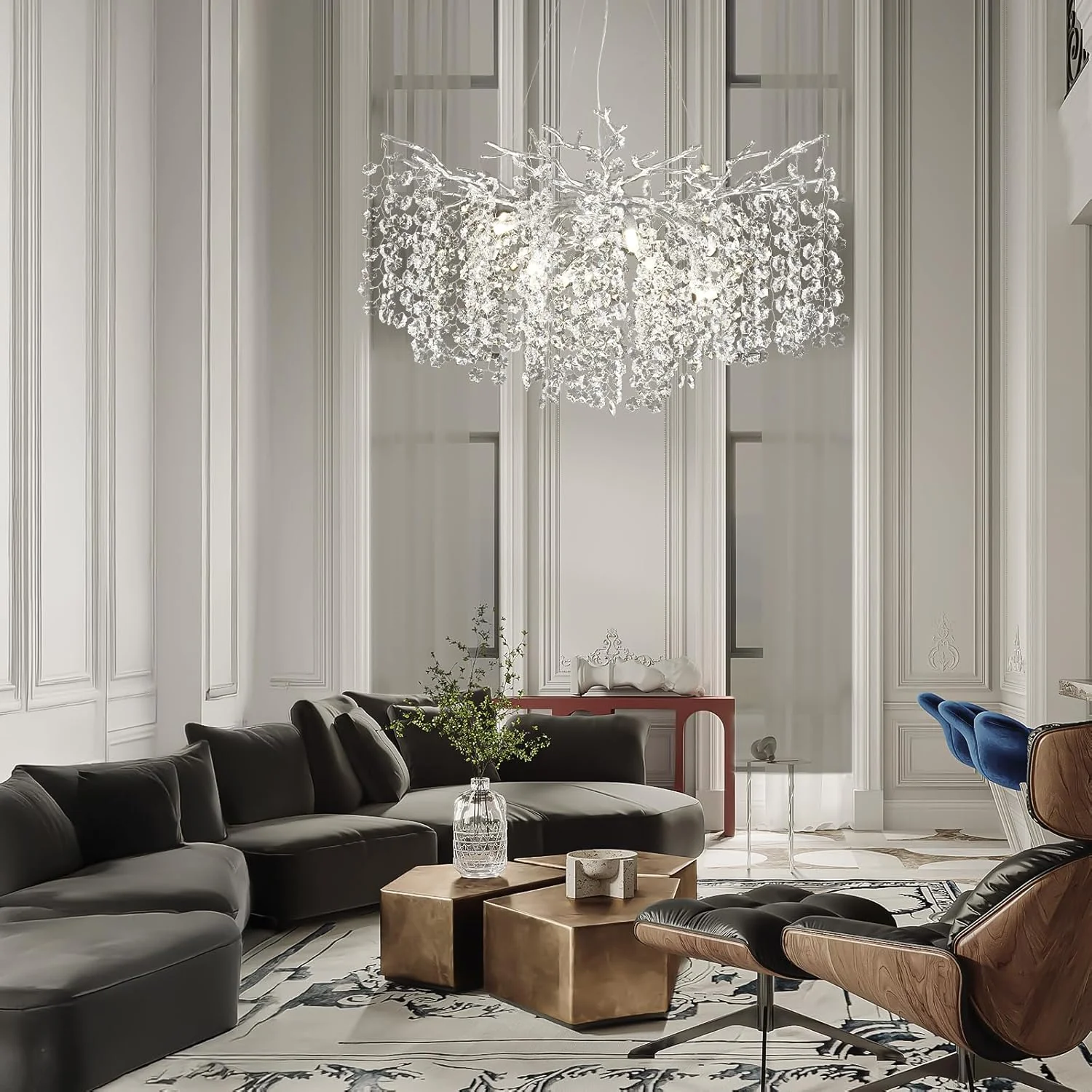 Solara Round Tree Branch Chandelier 30" 40" 55" Tree Branch - Image 15