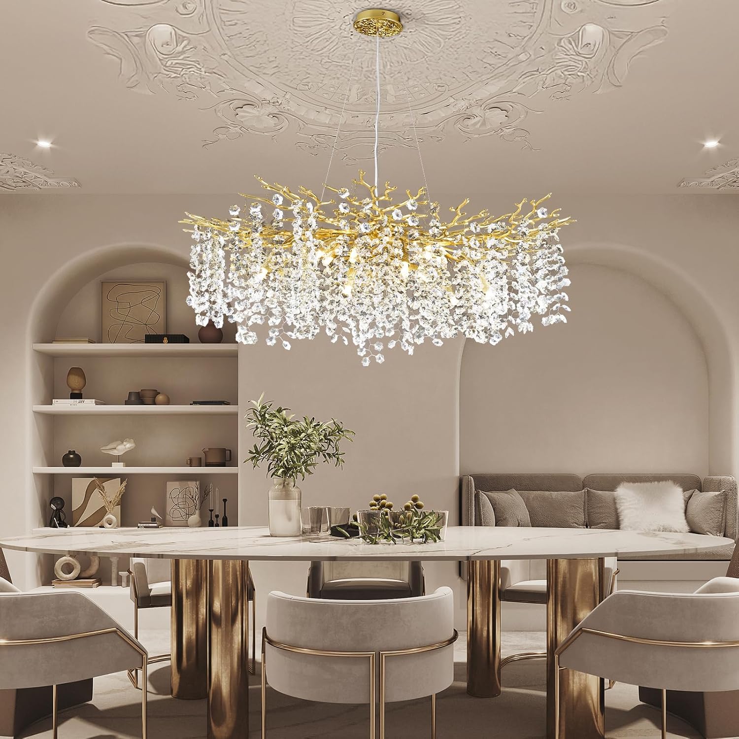 Solara Round Tree Branch Chandelier 30" 40" 55" Tree Branch - Image 2