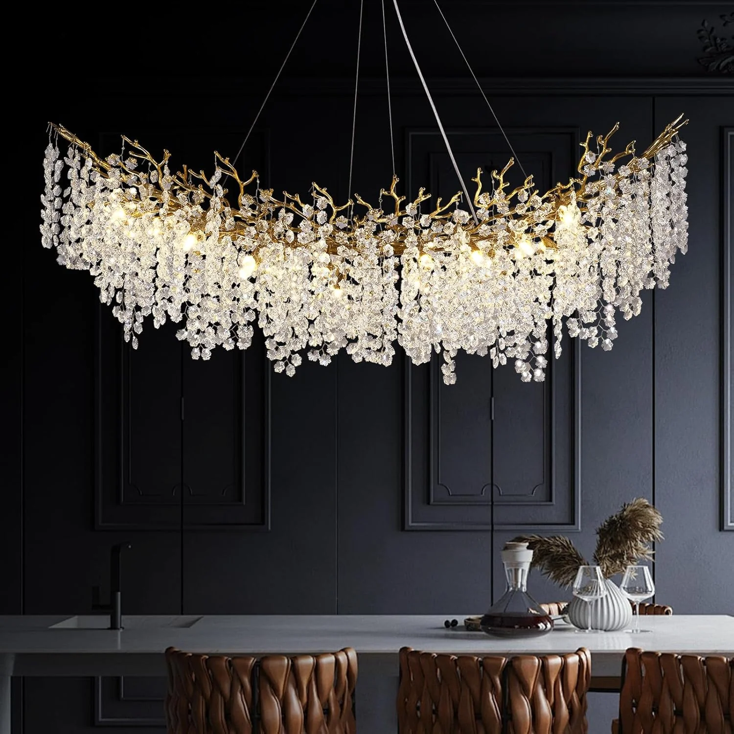 Solara Round Tree Branch Chandelier 30" 40" 55" Tree Branch - Image 51