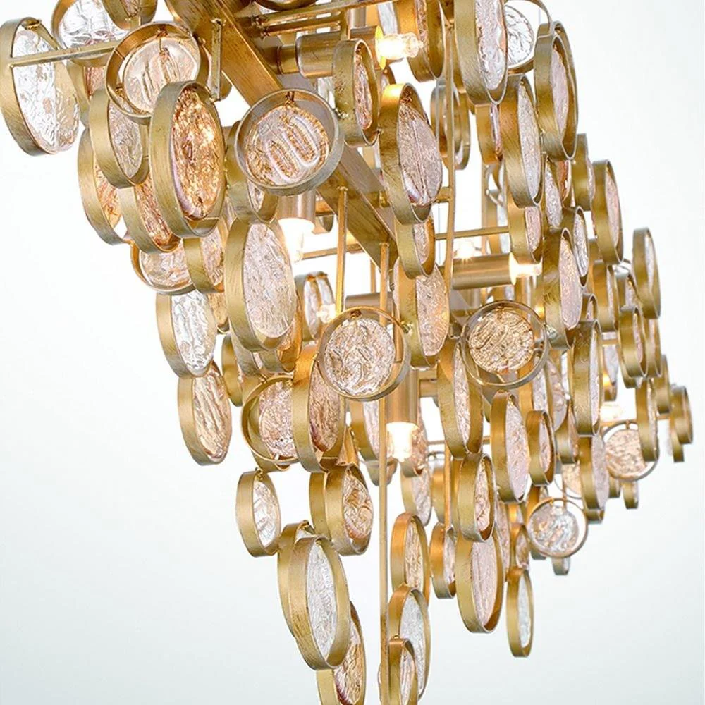 Trento Clustered Glass Linear Chandelier 40" - Image 4