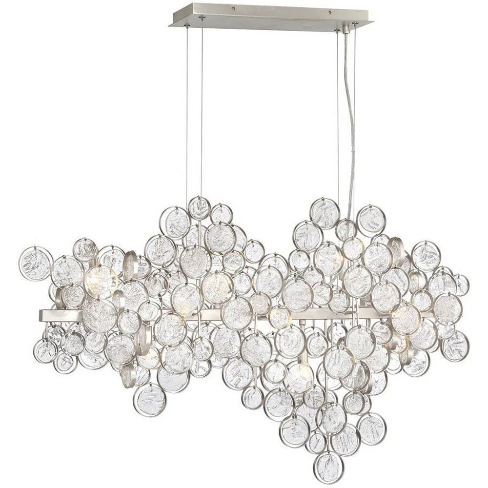 Trento Clustered Glass Linear Chandelier 55" - Image 25