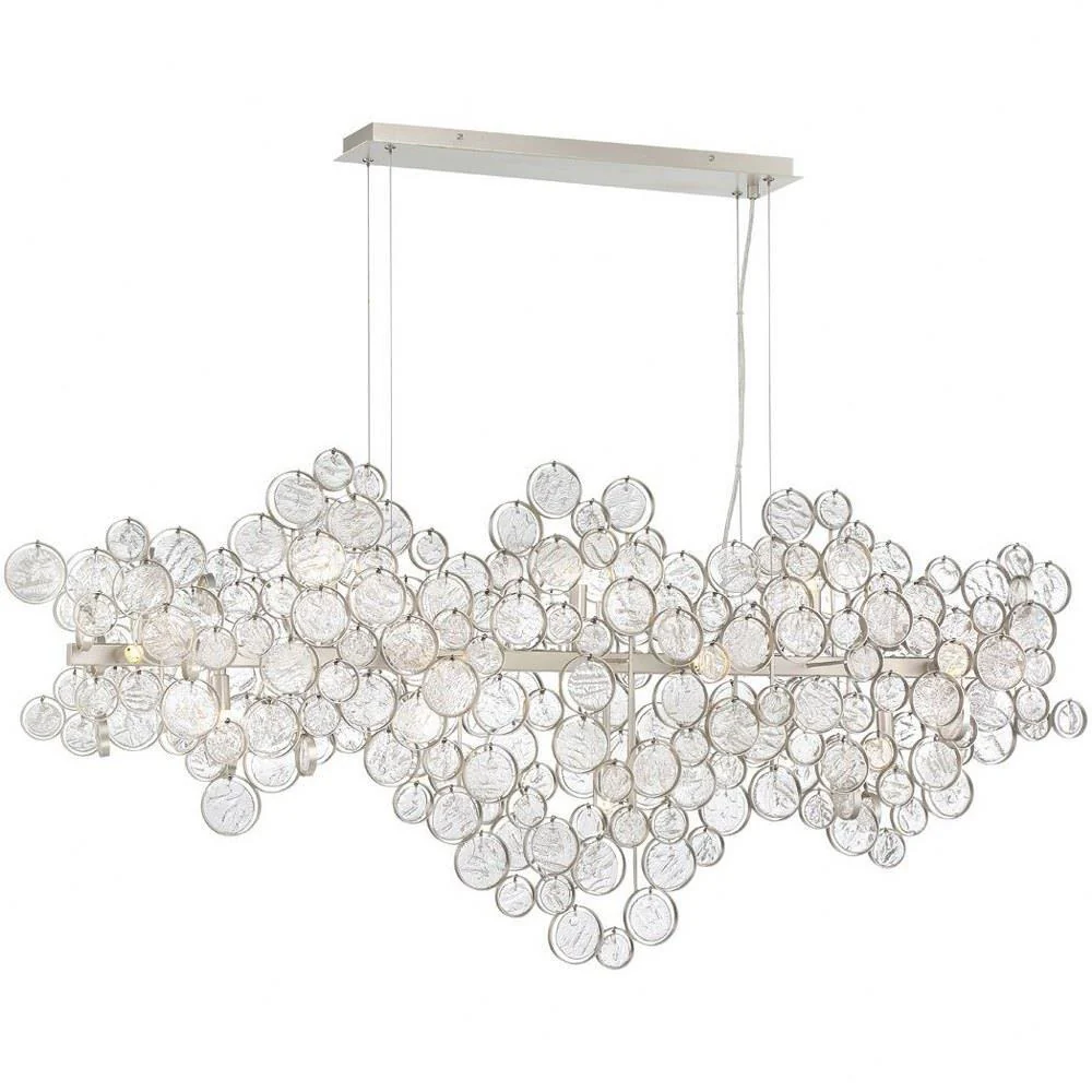 Trento Clustered Glass Linear Chandelier 55" - Image 27