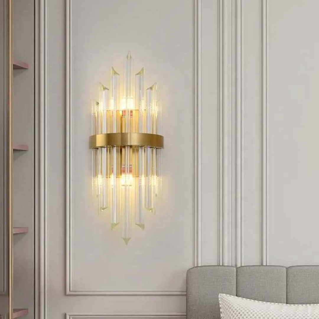 Triangular Crystal Rod Wall Lamp - Image 3
