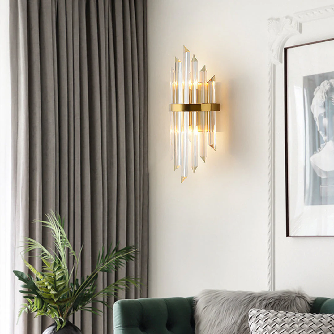 Triangular Crystal Rod Wall Lamp - Image 4