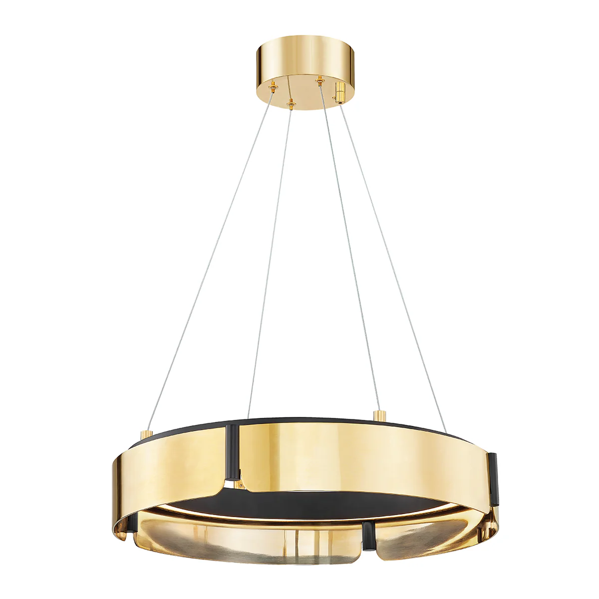 Tribeca Modern Brass Chandelier