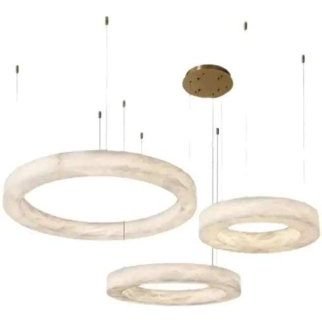 Triplo Round Marble Chandelier - Image 5