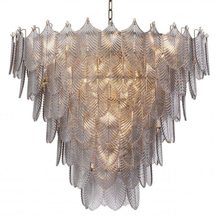 Verbier Modern Glass Chandelier [S/L] - [Brass] - Image 5