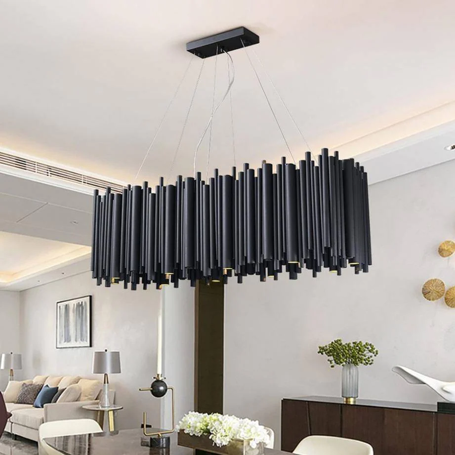Vigor Rectangle Chandelier, Black - Image 2