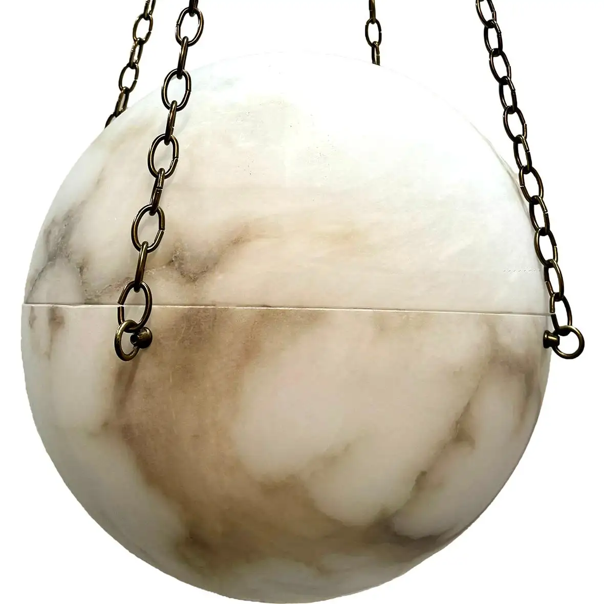 Vintage Alabaster Globe Fixture - Image 3