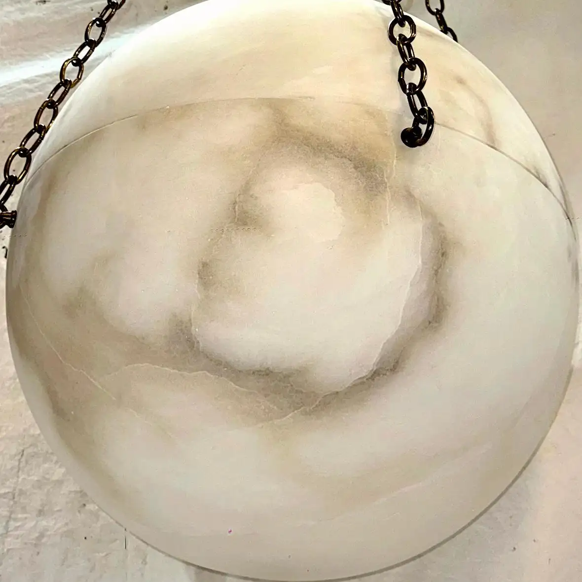 Vintage Alabaster Globe Fixture - Image 6