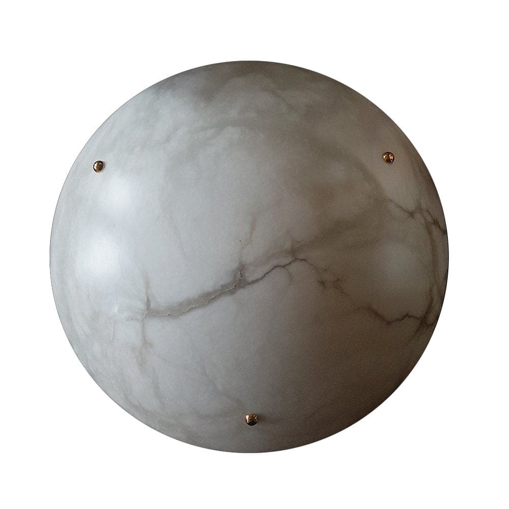 Vintage Round Alabaster Ceiling Lamp - Image 10