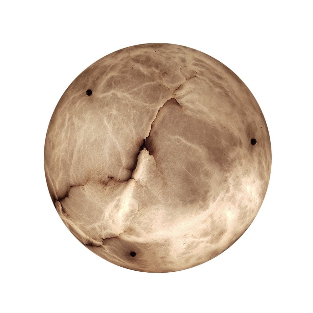 Vintage Round Alabaster Ceiling Lamp - Image 14