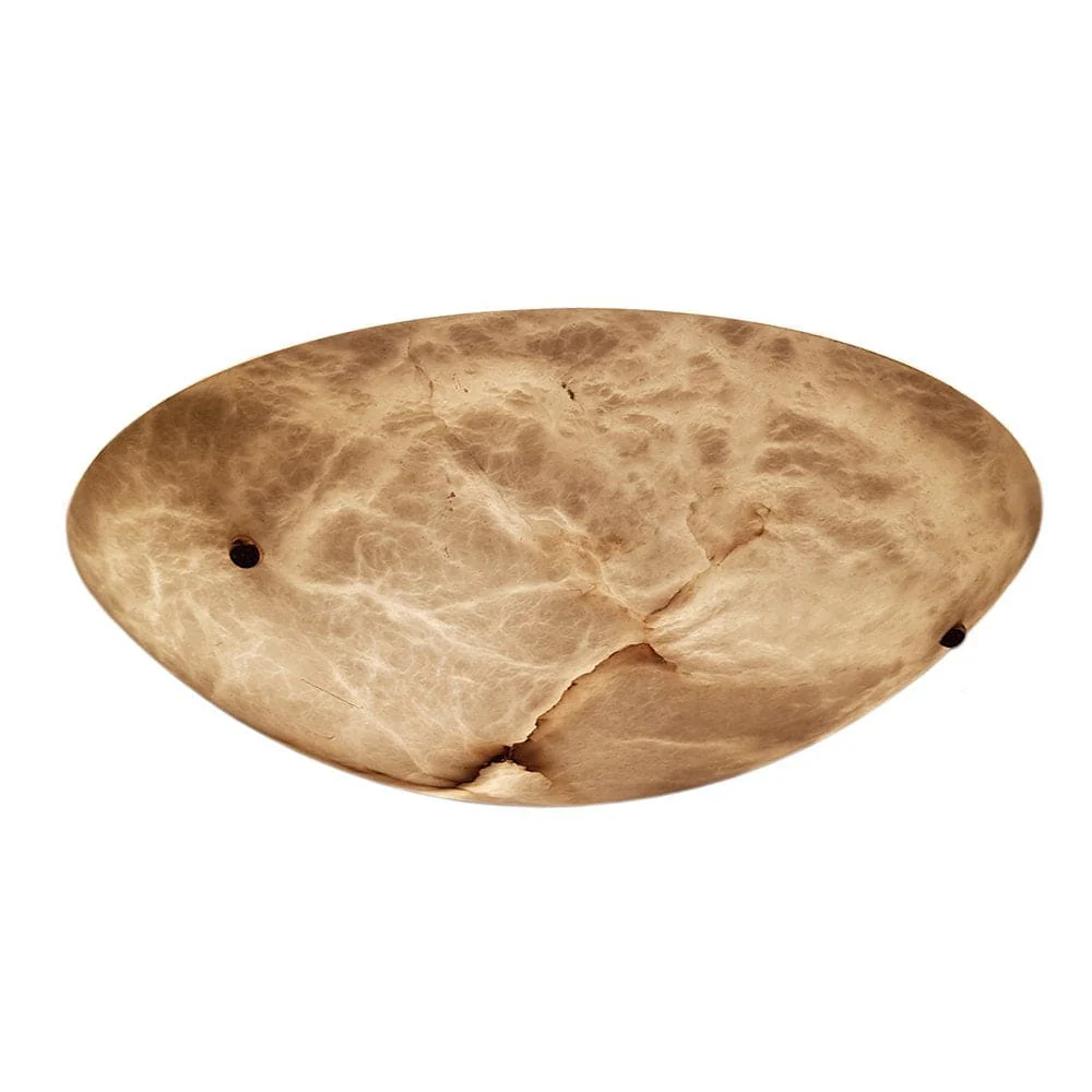 Vintage Round Alabaster Ceiling Lamp - Image 15