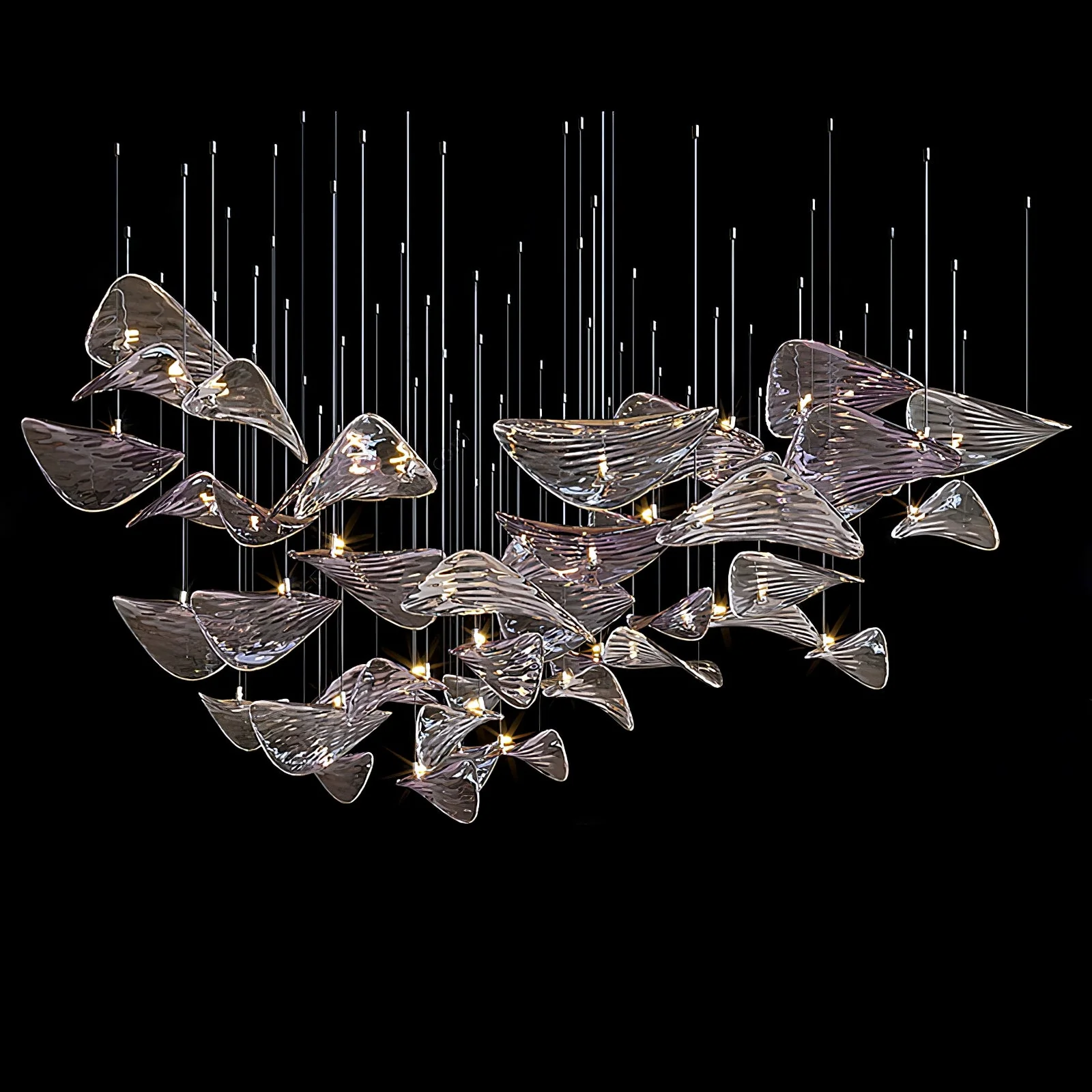 Wave Floating Leaf Chandelier - Image 14