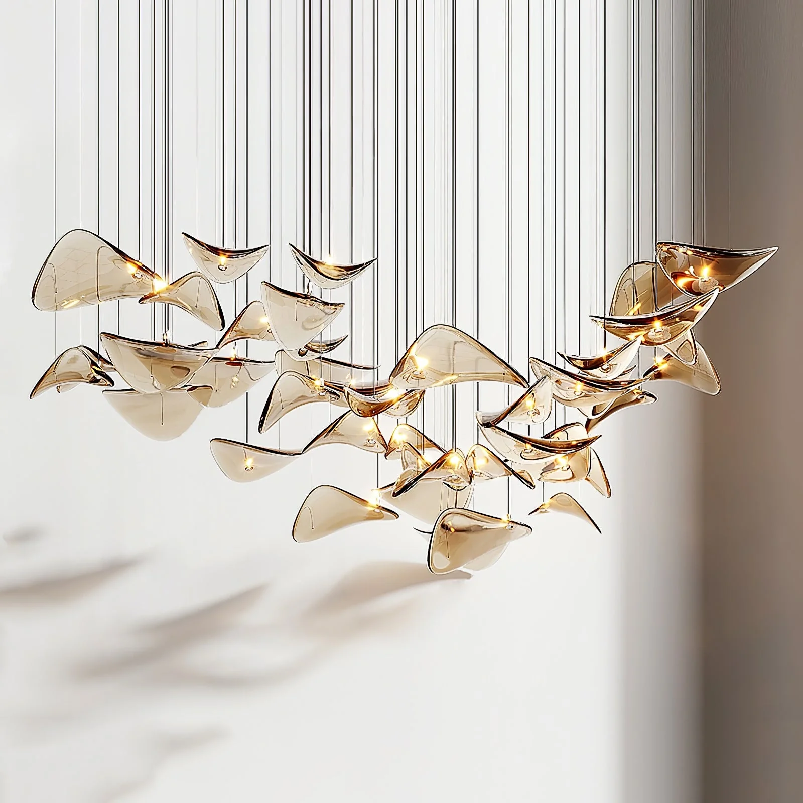 Wave Floating Leaf Chandelier - Image 20