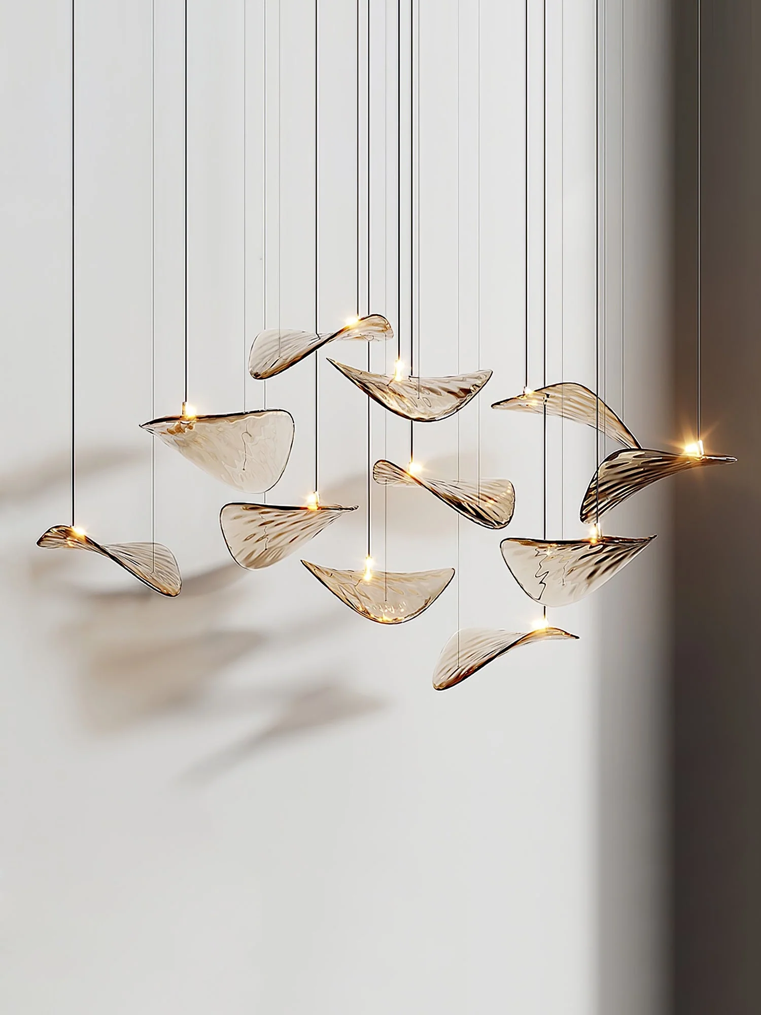 Wave Floating Leaf Chandelier - Image 21