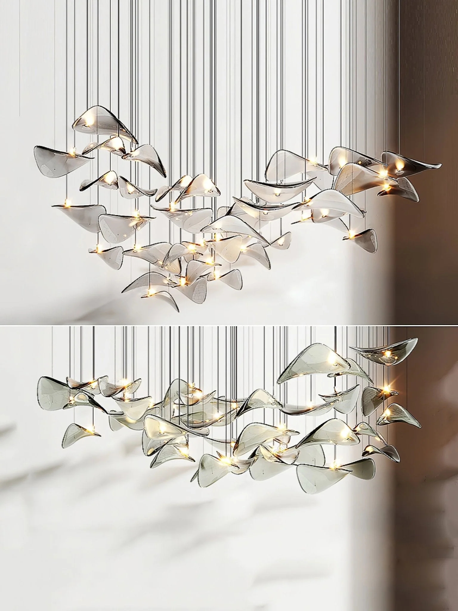 Wave Floating Leaf Chandelier - Image 7