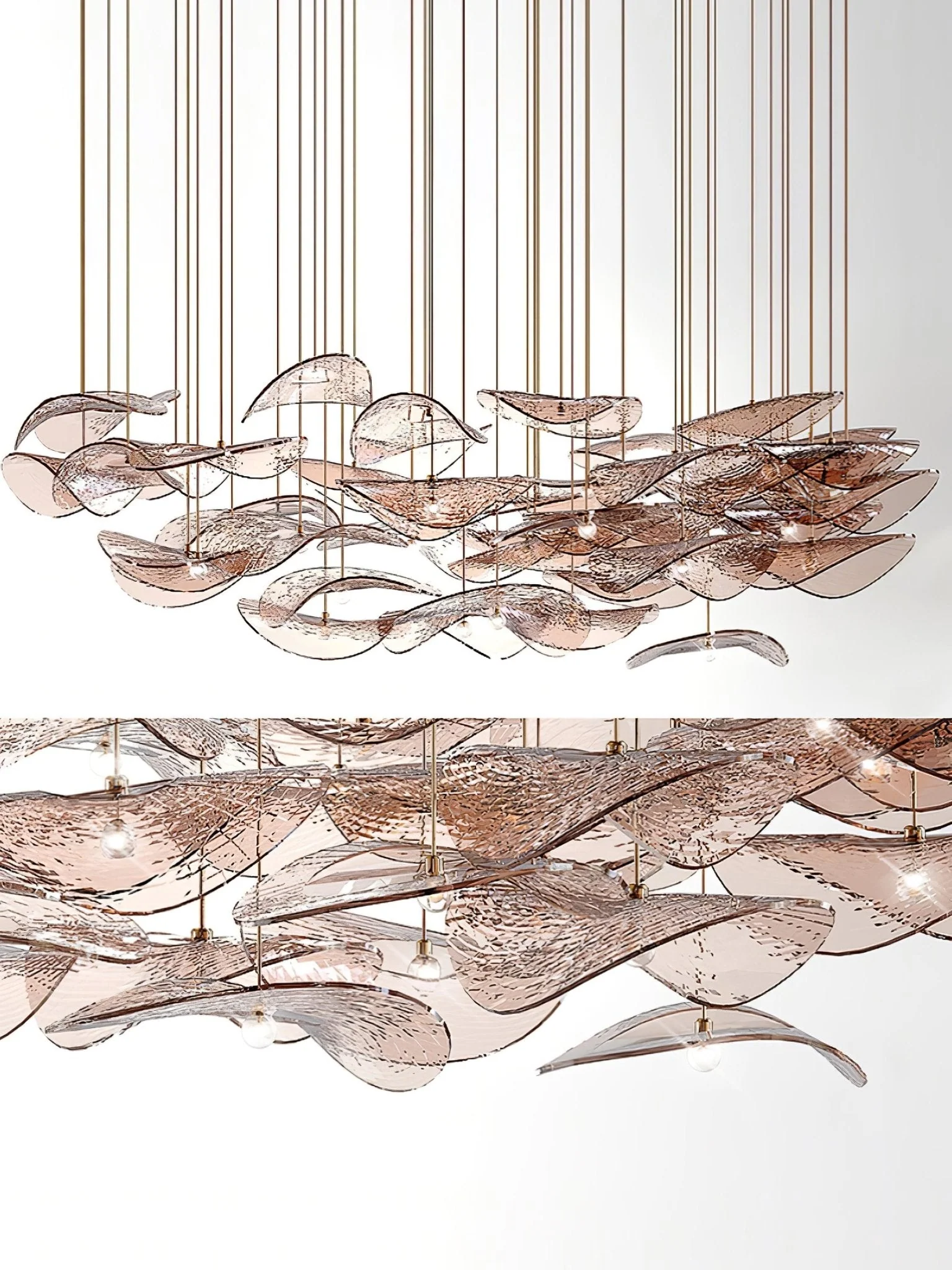 Wave Floating Leaf Chandelier - Image 8