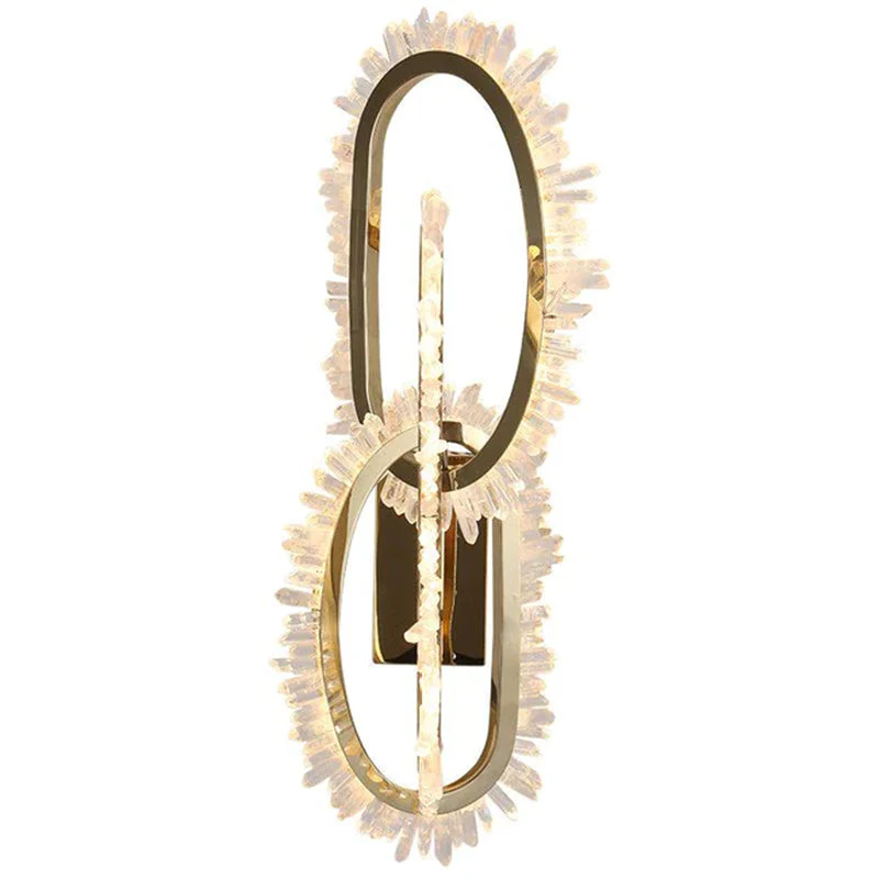 Wesley Modern Rock Crystal Wall Sconce - Image 5