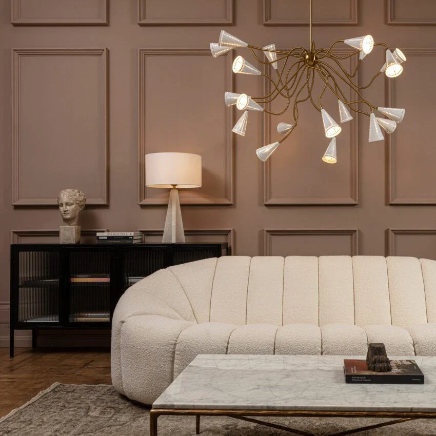 White Alexandra Sputnik Chandelier - Image 5