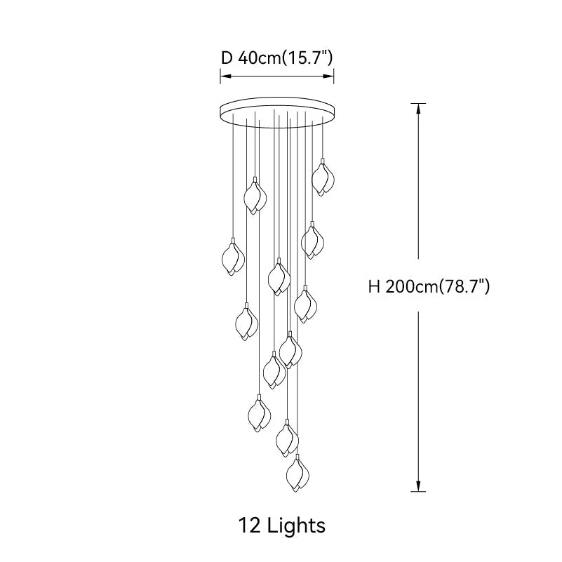 Bloom Porcelain Petals Pendant Light - Image 21