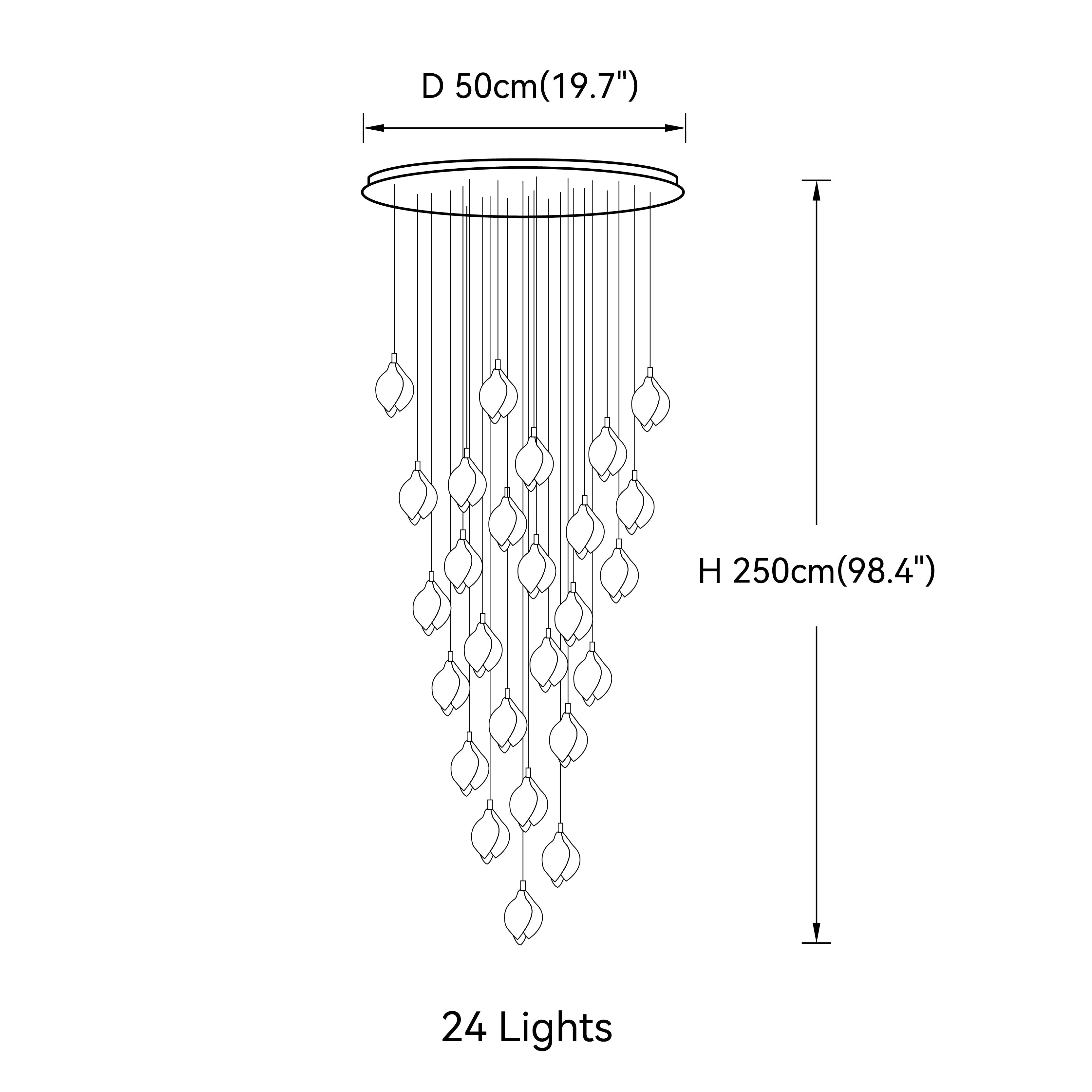 Bloom Porcelain Petals Pendant Light - Image 24
