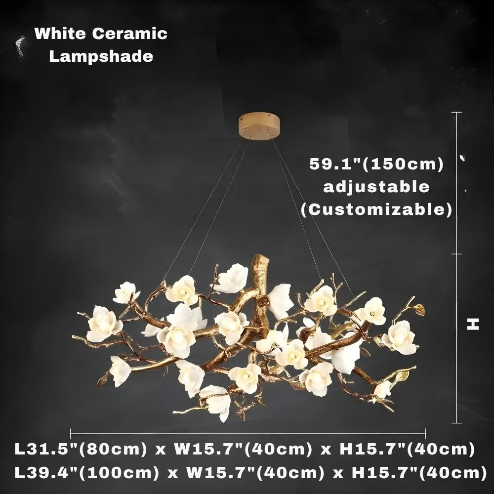 Zendas Branch Crystal Flower Chandelier - Image 12
